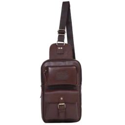 Teakwood Leathers Brown Solid Medium Cross Body Bag-image-46