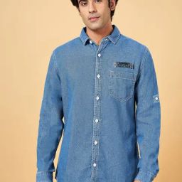 SF Jeans by Pantaloons Ice Cotton Slim Fit Printed Shirt-picture-25