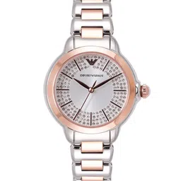 Emporio Armani Women Two Tone Embellished Analogue Watch AR11643I-image-53