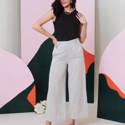 Gulaal Grey Cotton Flared Pant-picture-36