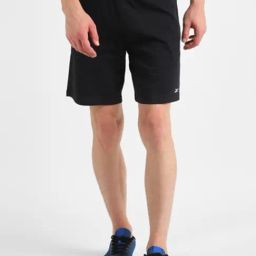 Reebok Black Cotton Regular Fit Sports Shorts-image-19