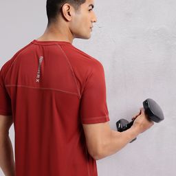 HRX by Hrithik Roshan Reflective Detail Rapid-Dry Training T-shirt-picture-8
