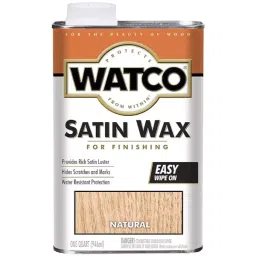 Rust-Oleum Watco Satin Wax for Wooden Surface, Natural, 67041 (Can of 946 ml)-23