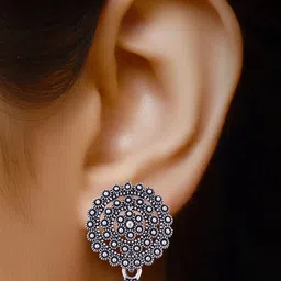 DIVASTRI Silver-Plated Alloy Earrings image 3