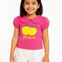 POP STREET KIDS Girls Printed Top with Shorts-picture-5