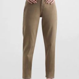 Only Brown Cotton Relaxed Fit High Rise Jeans-image-34
