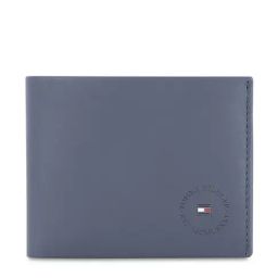 Tommy Hilfiger Floro Navy Casual Leather Bi-Fold Wallet for Men-image-13