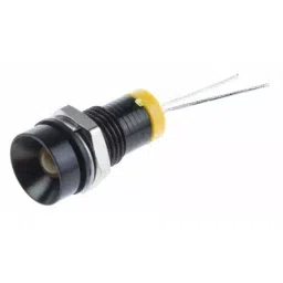 RS PRO Yellow Panel Mount Indicator 2V DC, Mounting Hole Size 8 mm, IP Rating IP67, Model No 212137-1