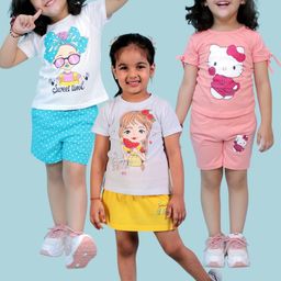 CHANDRIKA Kids-Girls Multi Clothing Set-image-73
