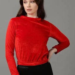 SHOWOFF Red Regular Fit Sweatshirt-13
