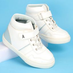 Pine Kids Color Block Casual Shoes with Velcro Closure - White-image-95
