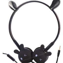 Toyshine Rabbit Design Headphone Stereo with Mic Wired - Black-17