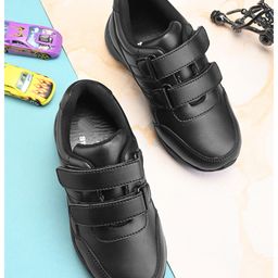 Stefens Double Velcro Closure School Shoes - Black-image-19