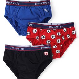 Pine Kids Cotton Lycra Knit Briefs Pack of 3 (Color & Print May Vary)-image-25