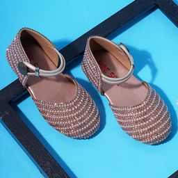 Mine Sole Pearl Detailed Sandals - Rose Gold-image-74