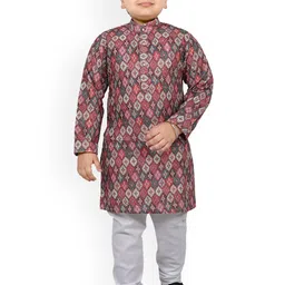Arshia Fashions Boys Printed Regular Kurta with Pyjamas-picture-31