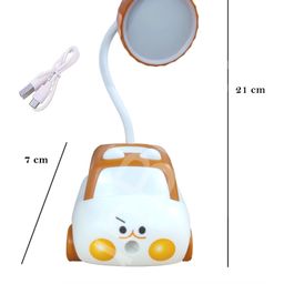 FunBlast LED Rechargeable Table Lamp  Brown image 3