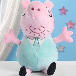 Peppa Pig Family Combo Plush Soft Toy Pack of 4 Blue Red & Orange- Height 30 cm image 4