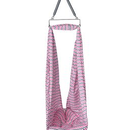 SafeChamp Meander Baby Swing Cradle With Mosquito Net , Pillow And Spring (Pink) image 5
