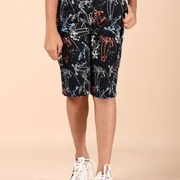 V-Mart Boys Printed Mid-Rise Regular Fit Shorts-4