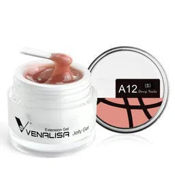 VENALISA UV Sculpture Nail Extension Hard Jelly Builder Gel - 15 ml - Deep Nude A12 (S)-34