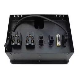 Techut Filp Type Cubby Pop Up Box With 2 Power Socket, 2 LAN, HDMI, VGA, USB and Audio (Black) image 2
