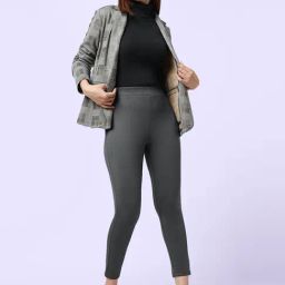 YU by Pantaloons Grey High Rise Tights-image-72