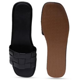 HASTEN Checkered Pattern Flatform Heels image 3