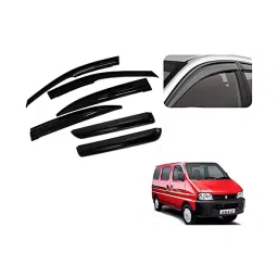 Auto Pearl Car Rain Guards Wind Door Visor Side Compatible with Eeco (Xtra Large, Set of 6)-0