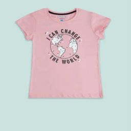 Pantaloons Junior Kids Candy Pink Cotton Printed T-Shirt-picture-19