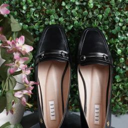 Elle Women's Black Flat Ballets-picture-43