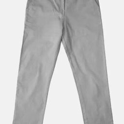 Kiddopanti Boys Grey Solid Pants-image-20