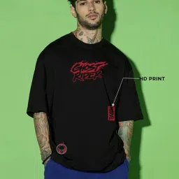 Bewakoof X Official Marvel Merchandise Black Graphic Print Oversized Crew T-Shirt-picture-47
