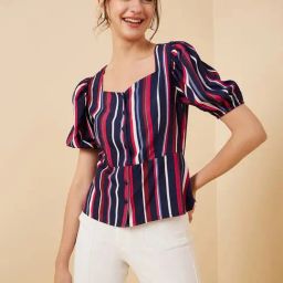 Rare Multicolored Printed Top-image-71