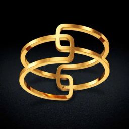 Joyalukkas Yuva Collection Chinese Border Style Inspired Trendy 18k Gold Casual Ring for Women-image-54