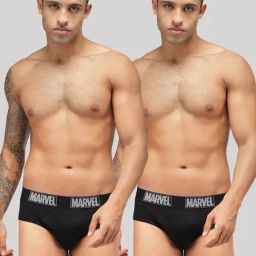 Zoiro Black Regular Fit Briefs - Pack Of 2-image-5