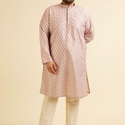 Manyavar Ethnic Motifs Woven Design Straight Kurta With Pyjama-55