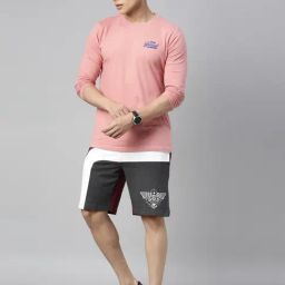 3Pin Multicolor Cotton Regular Fit Color Block Shorts image 5