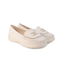 BRISKERS Women Gromad Lofty Luxe Round Toe Comfort Insole Lightweight Loafers-image-30