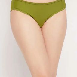 Clovia Green Plain Bikini Panty-image-72