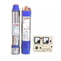 Flexo 1HP 4 inch Single Phase Water Filled Borewell Submersible Pump with Control Panel-11
