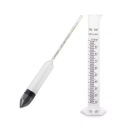 Japsin Instrumentation Sikes Hydrometer Range 00-20 for Liquor Special With 100 ML Cylinder-21