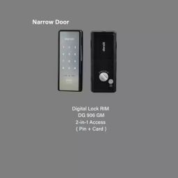 Dorset DG 906 GM Graphite Matt Rim Lock with RFID & Pin Code Access image 2