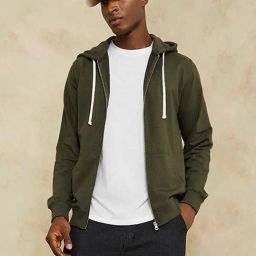 Styli Front Zip Hoodie with Contrast Drawstring _NR_51021925-image-34