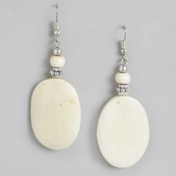 RICHEERA Off White Oval Drop Earrings-35