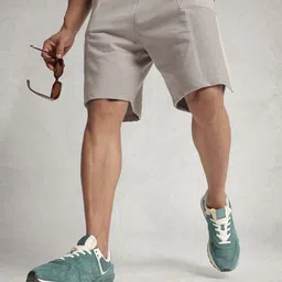 WROGN Men Pure Cotton Loose Fit Shorts-image-36
