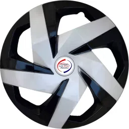 Auto Pearl MSB02 R15381 mm(15 Inch) Press Type Wheel Hubcap with Retention Ring Glossy Silver Black Wheel Cover for Nissan NA16 cm (Set of 4)-image-70