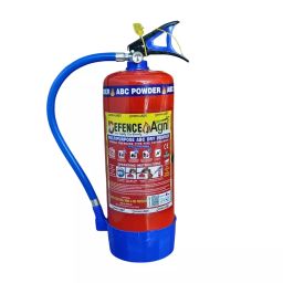 Defence Agni 6 Kg Fire Extinguisher ABC Powder MAP 90% Stainless Steel Red-image-10