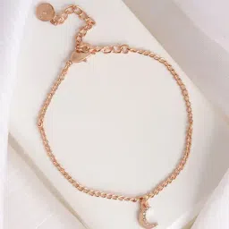 Joker & Witch The Party Edit Luna Rhinestone Rose Gold Charms Bracelet-image-57