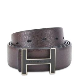 Tommy Hilfiger Brown & Navy Randers Leather Reversible Belt-image-46